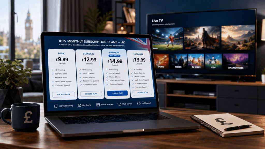 IPTV monthly subscription UK