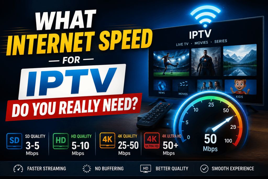 internet speed for IPTV