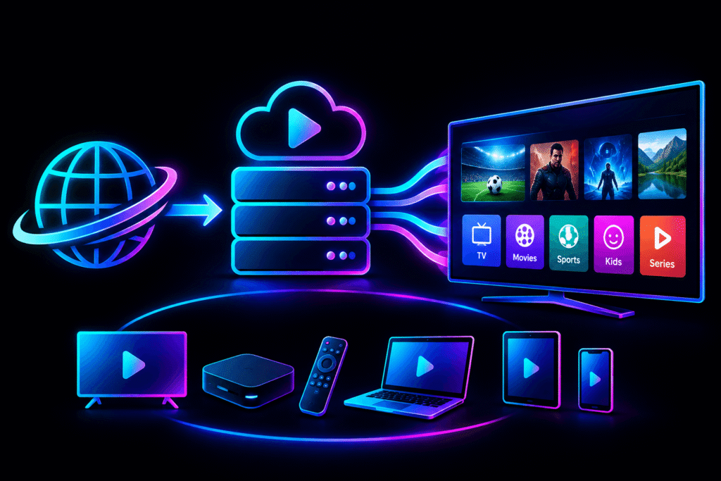 IPTV Subscription with HD and 4K Streaming UK